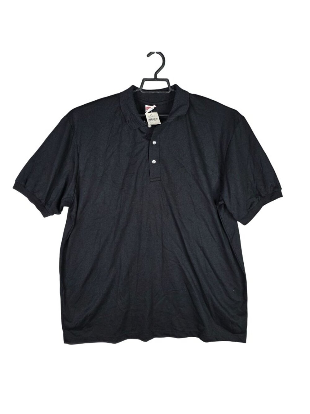 Mens Hartwell Black Polo Shirt Short Sleeve Polyester Cotton Blend Size 3XL
